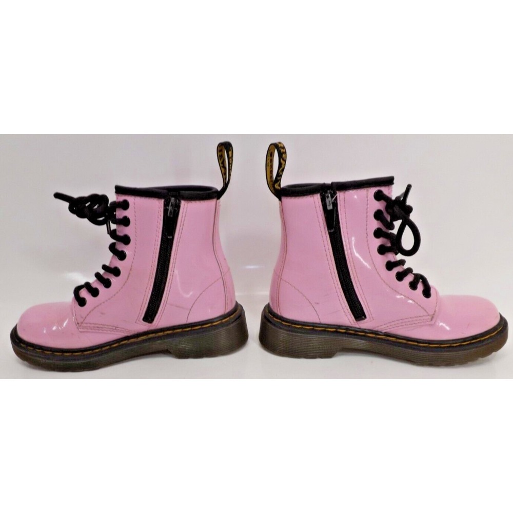 Dr. Martens  1460 J - Children's DOCS Shiny PINK Boots  - Child size 12 US - Picture 4 of 12